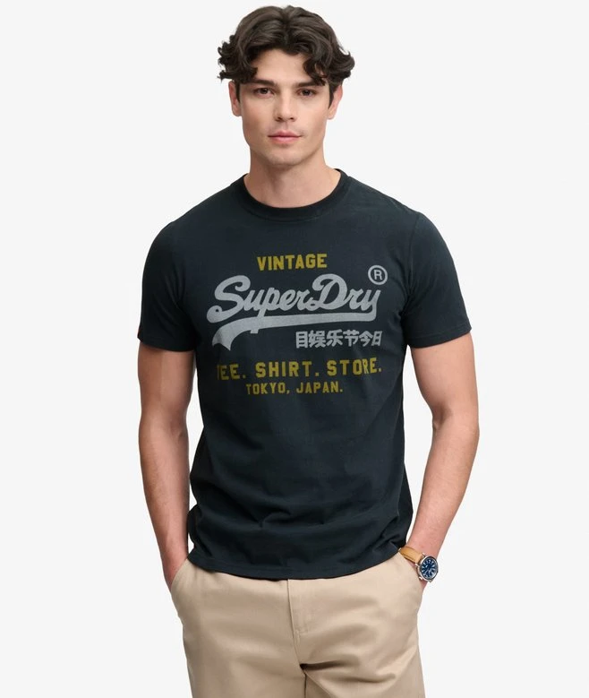 Women Fashion Brand Logo - Vintage Logo Heritage Relaxed Superdry Fashion