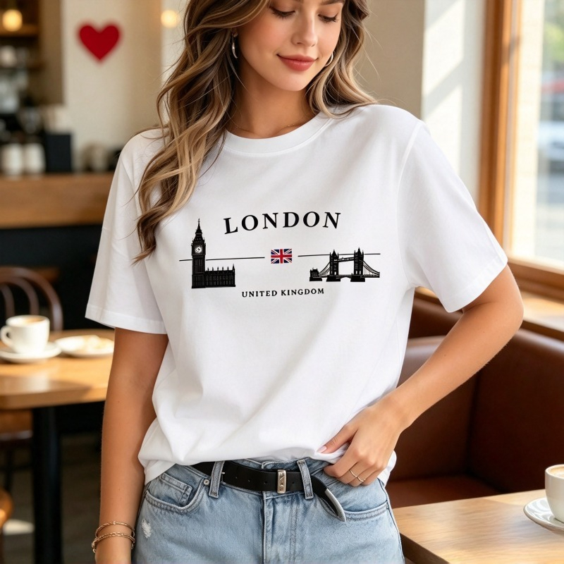 Women'S Fashion London - Women London City Graphic T-Shirt Big