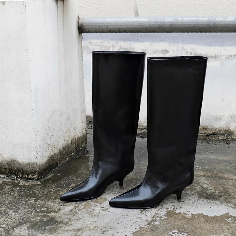Women Fashion Youtube - Kitten Heel Temperament Fashion Boots for