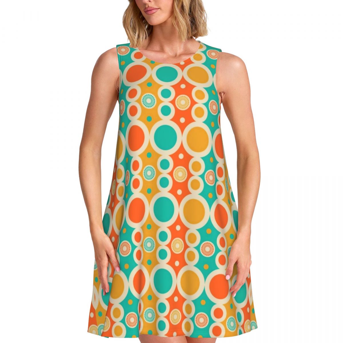 Women'S Fashion From The 70S - Mid-Century Dress Spot Retro Vintage 60s