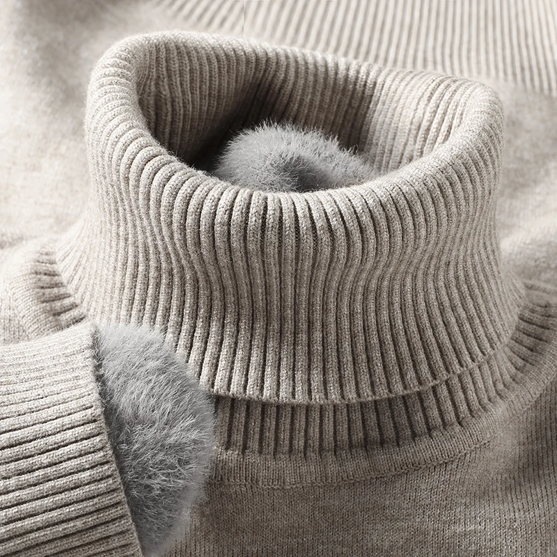 Ribbed Knit Sweater - Sweatwear Mens Anti-pilling High Quality Knitted