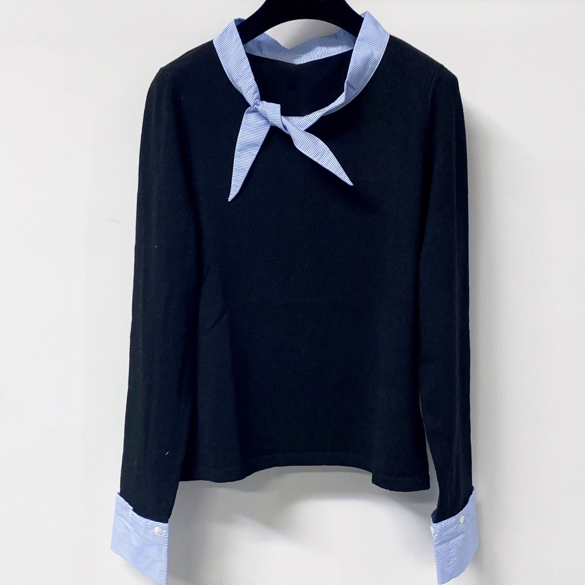High Quality Women Tie Neck Kn - Women'S Fashion Tops ulasan dan harga