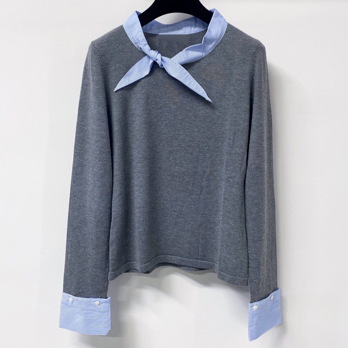 High Quality Women Tie Neck Kn - Women'S Fashion Tops ulasan dan harga