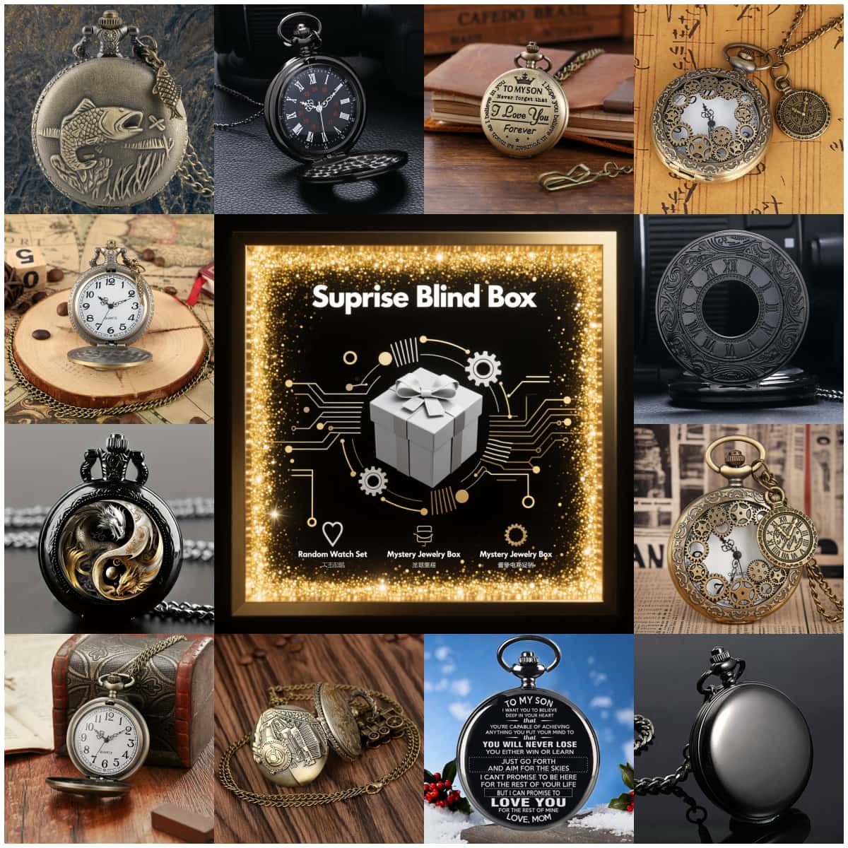 1PC Surprise Mystery Watch Bli - Women'S Fashion Quartz Watch ulasan dan harga