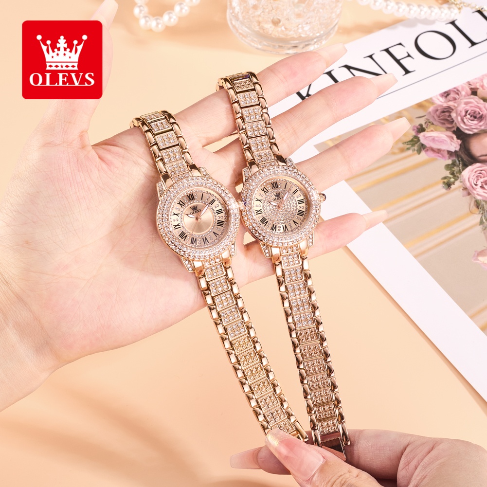 OLEVS Luxury Fashion ladies' w - Women'S Fashion Quartz Watch ulasan dan harga