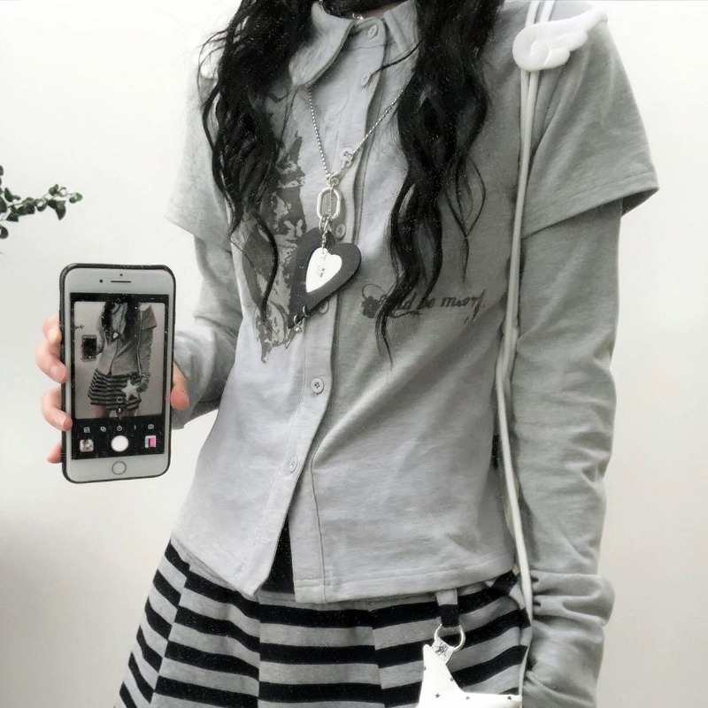 Kimotimo Y2k Vintage Rabbit Pr - Women'S Fashion Tops ulasan dan harga