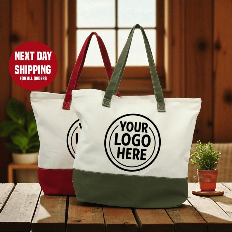 Custom Logo Tote Bag Personali - Women Fashion Brand Logo ulasan dan harga