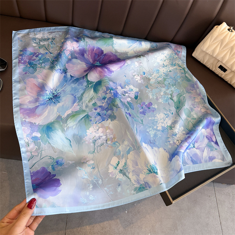2026 New Floral Print Silk Squ - Women Fashion Necktie ulasan dan harga