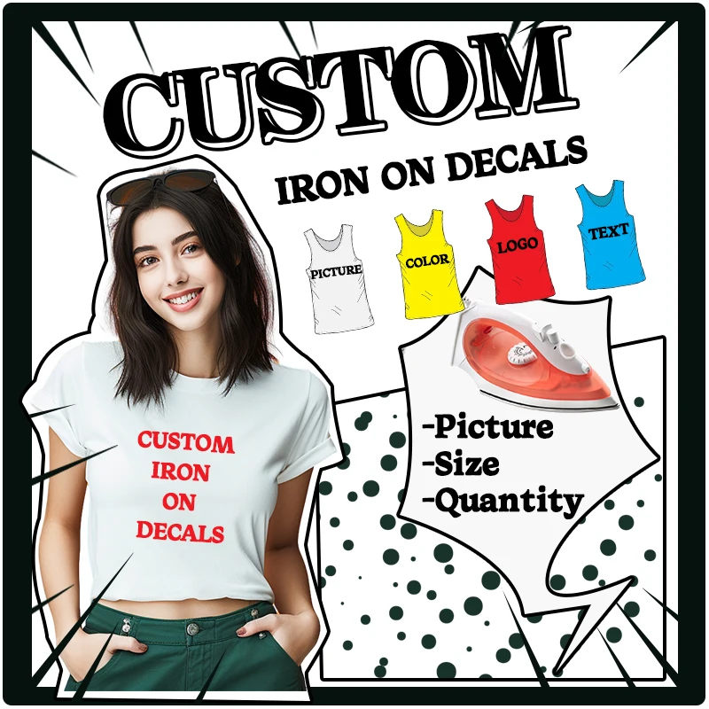 50PCS Custom Thermal Sticker B - Women Fashion Brand Logo ulasan dan harga