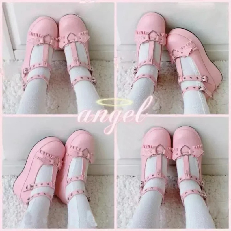 New Sweet Heart Buckle Wedges  - Women'S Fashion Shoes ulasan dan harga