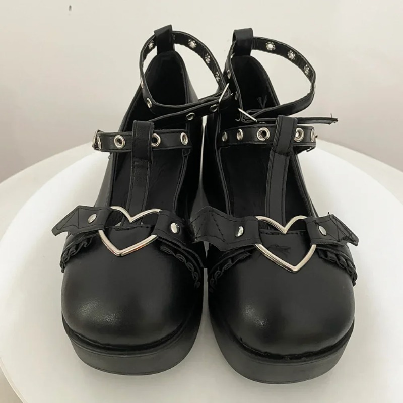 New Sweet Heart Buckle Wedges  - Women'S Fashion Shoes ulasan dan harga