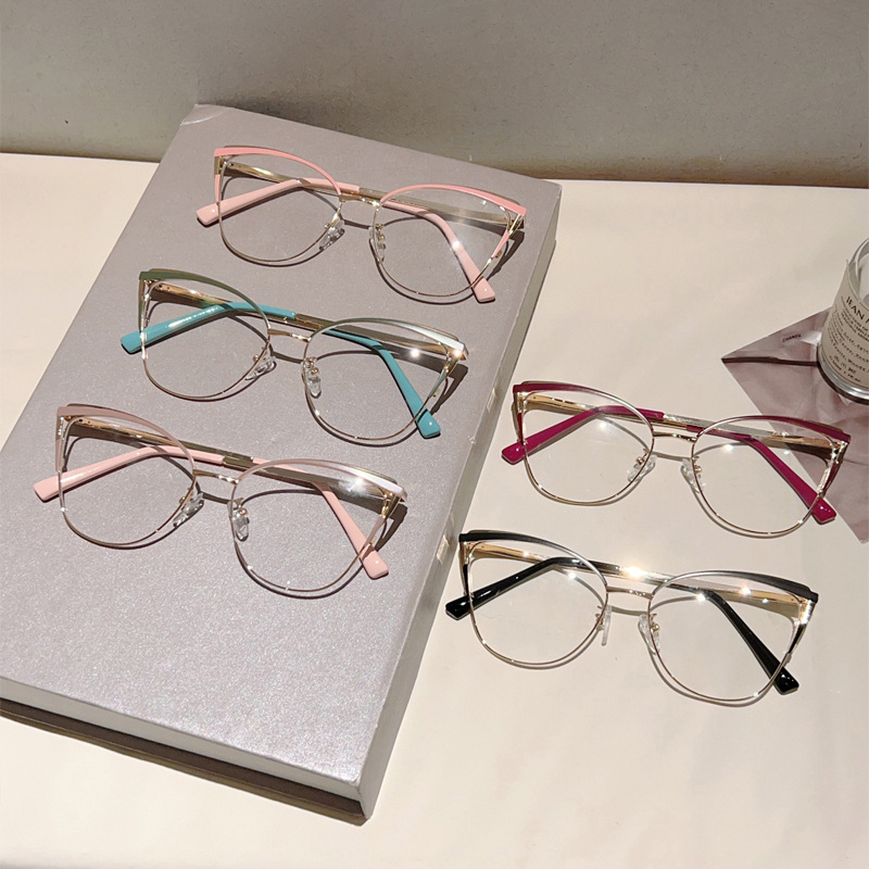 New Fashion Cat Eye Anti Blue  - Women'S Fashion Glasses Non Prescription ulasan dan harga