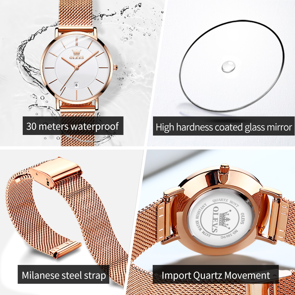 OLEVS Woman Watch 5869 Elegant - Women'S Fashion Quartz Watch ulasan dan harga