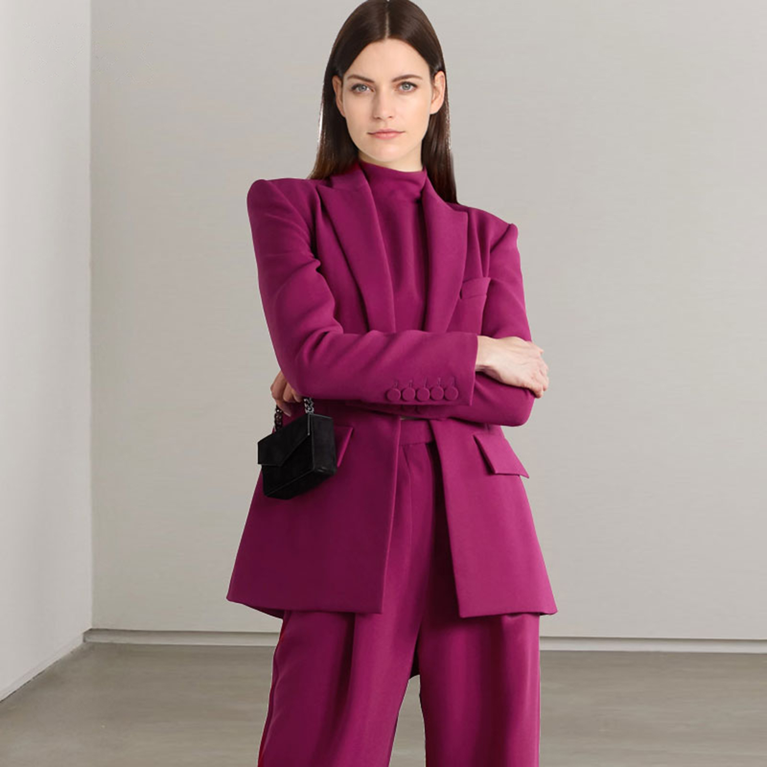 Allingentle Red Lapel Women's  - Women Fashion Jackets ulasan dan harga