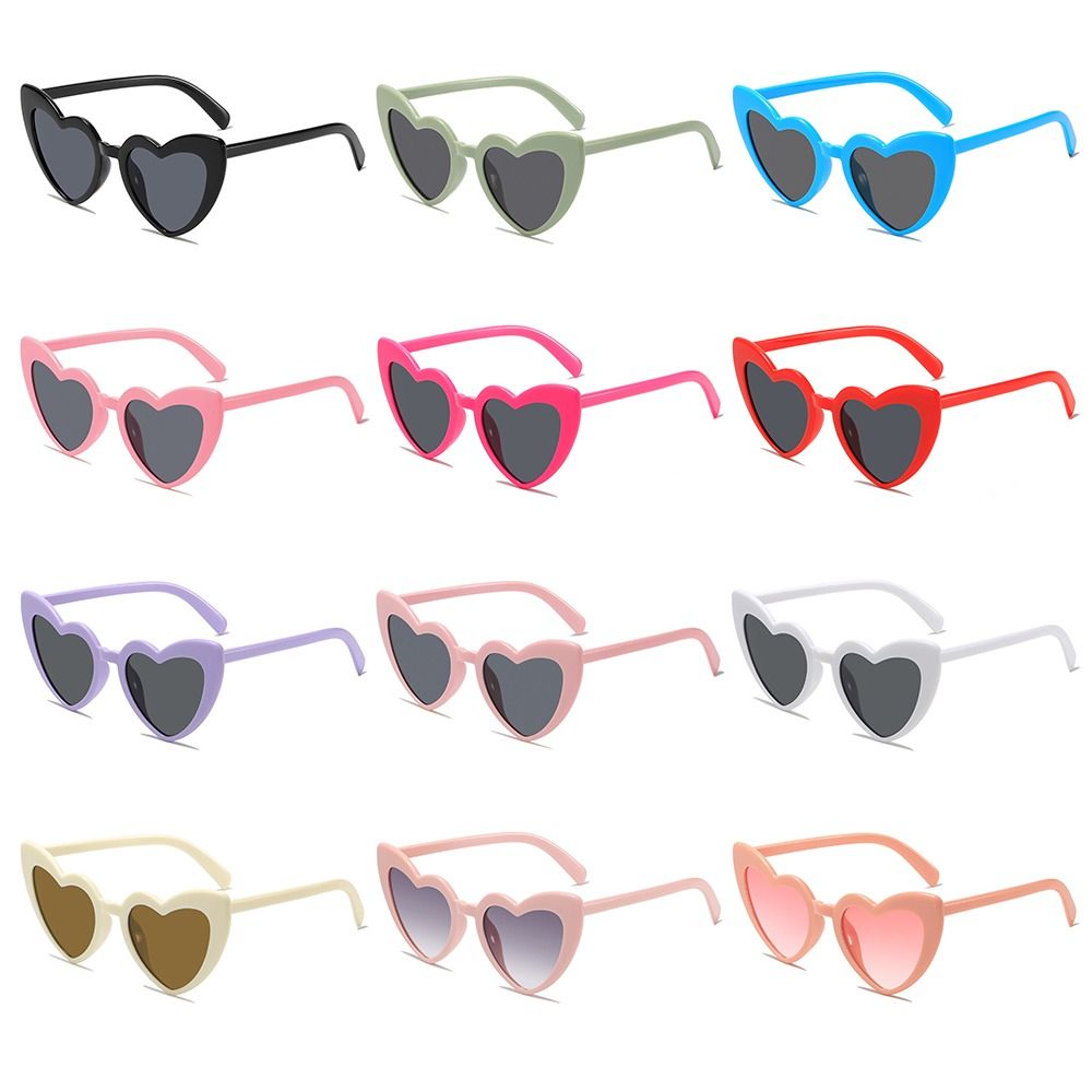 UV Protection Heart-Shaped Sun - Women Fashion Glasses ulasan dan harga