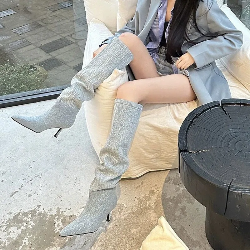 High Heel Long Tube over Knee  - Women Fashion Youtube ulasan dan harga