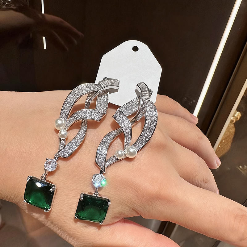 Retro Luxury Emerald Square Di - Women'S Fashion Magazines ulasan dan harga