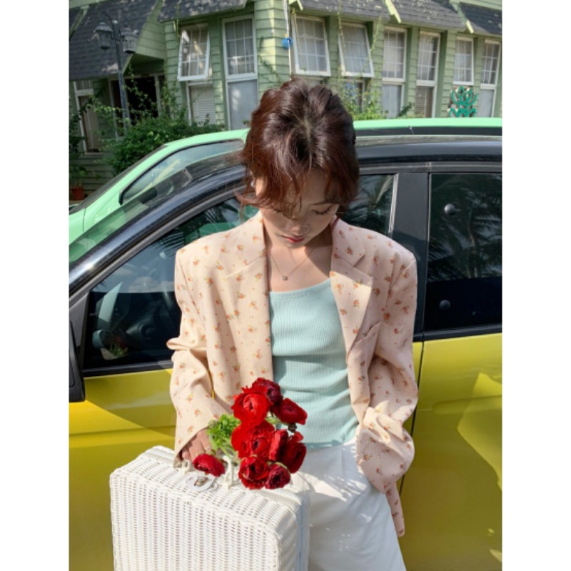 Women's Floral Print Blazer Sp - Blazer Women Oversized ulasan dan harga
