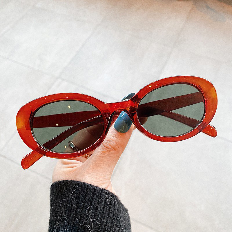 Vintage Small Oval Sunglasses  - Women Fashion Glasses ulasan dan harga