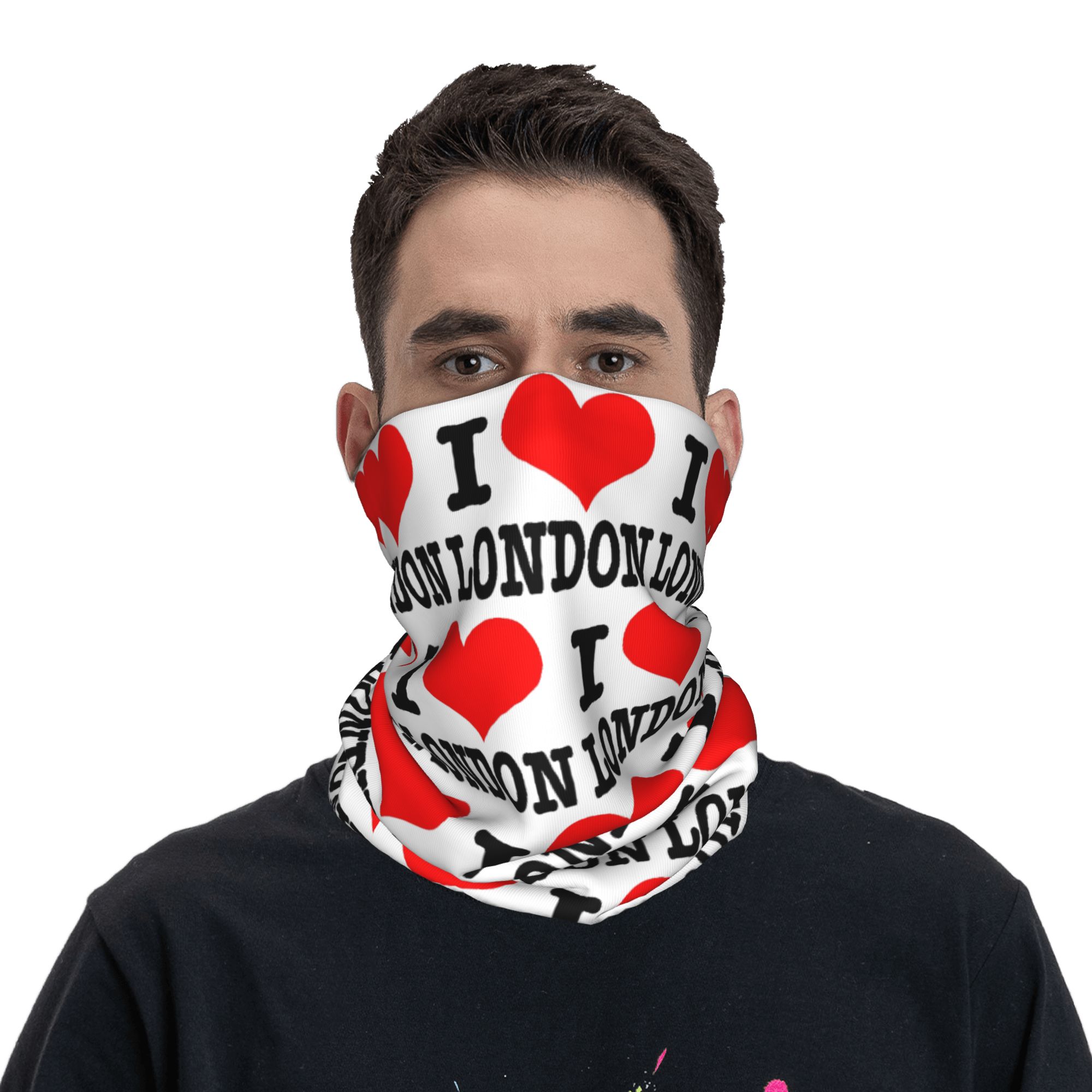 London UK England Bandana Neck - Women'S Fashion London ulasan dan harga