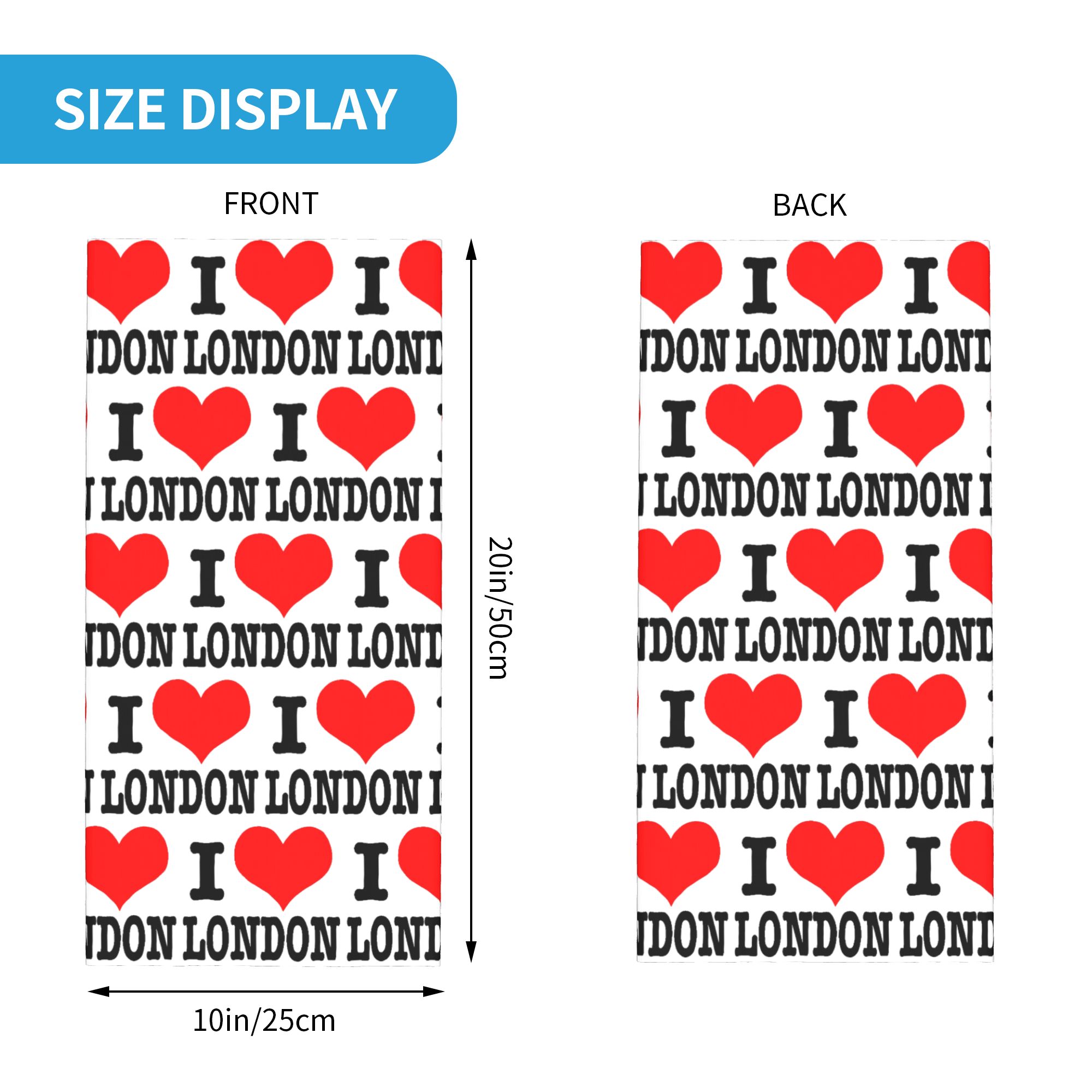 London UK England Bandana Neck - Women'S Fashion London ulasan dan harga
