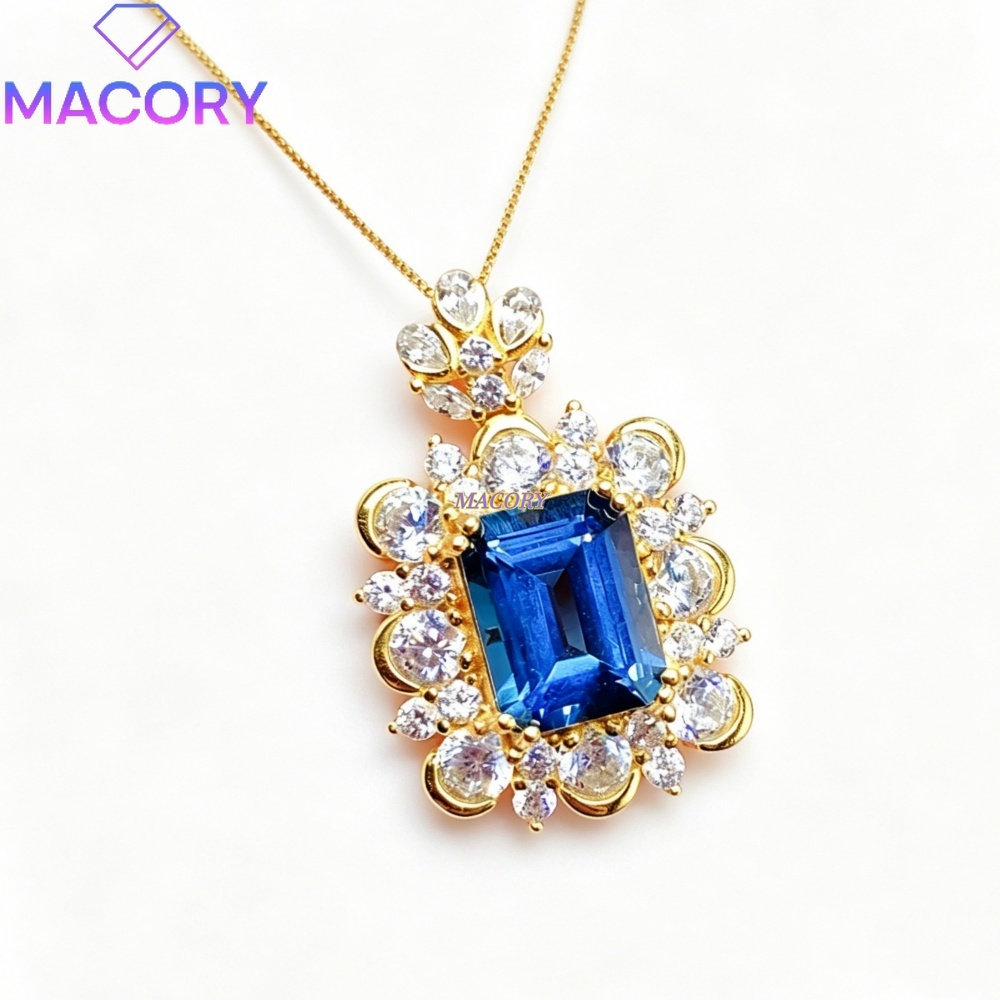 Natural London Blue Topaz Pend - Women'S Fashion London ulasan dan harga