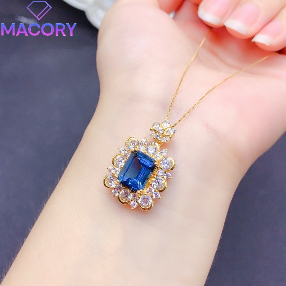 Natural London Blue Topaz Pend - Women'S Fashion London ulasan dan harga