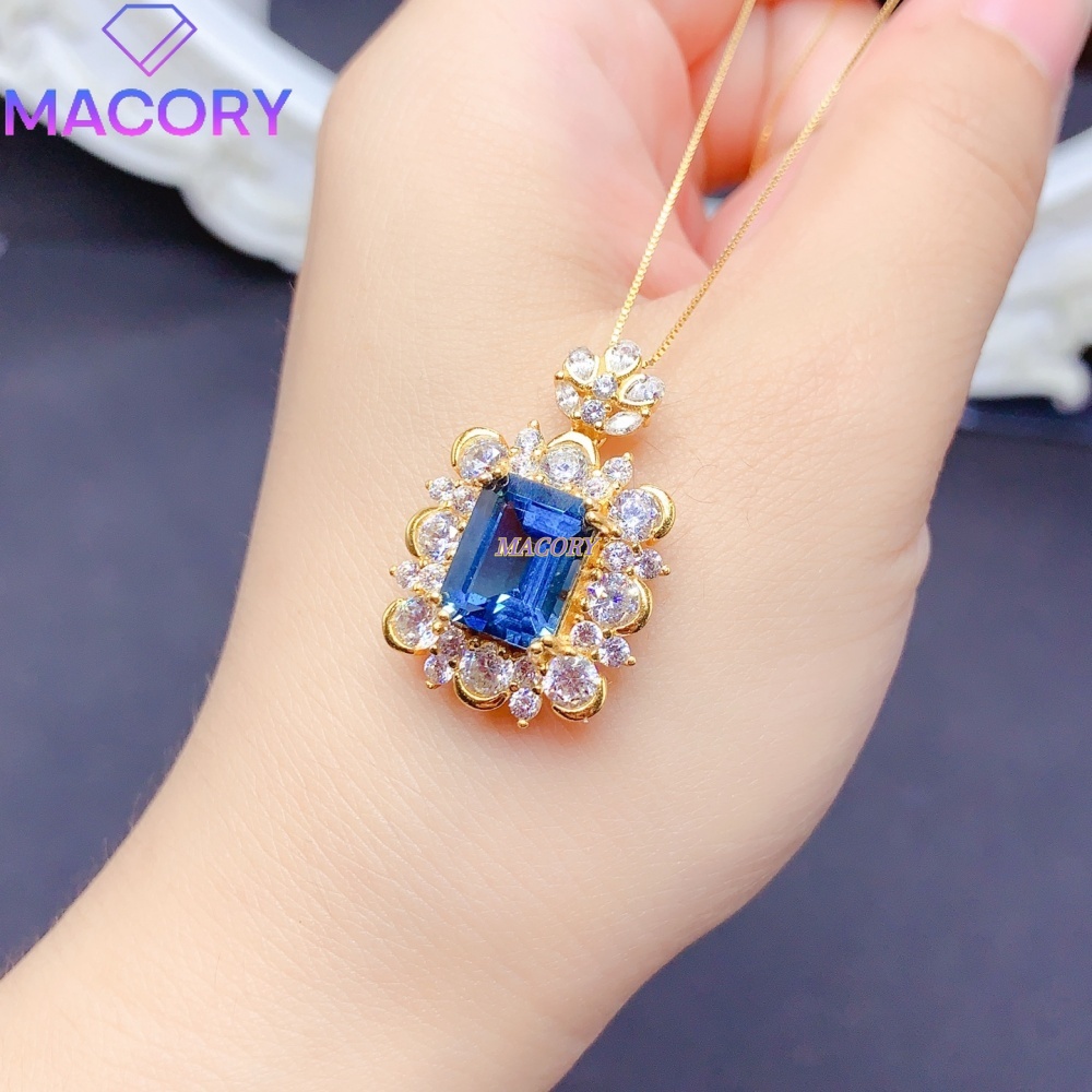 Natural London Blue Topaz Pend - Women'S Fashion London ulasan dan harga