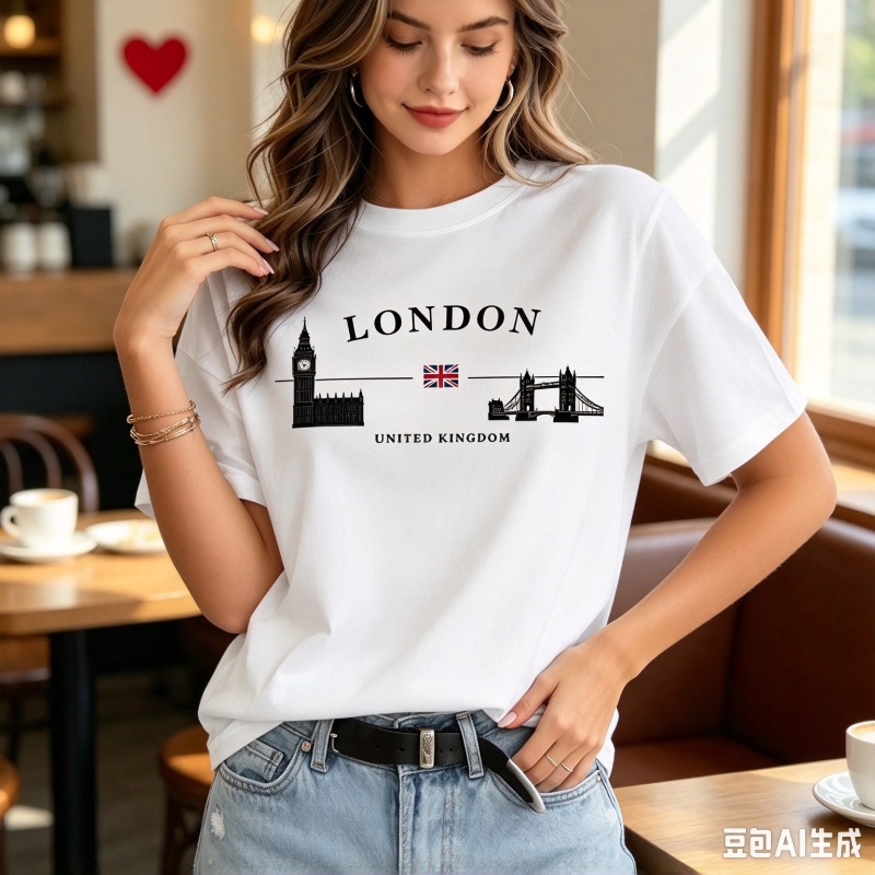 Women London City Graphic T-Sh - Women'S Fashion London ulasan dan harga