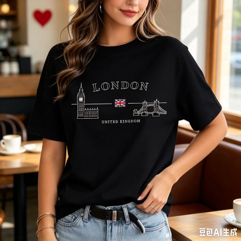 Women London City Graphic T-Sh - Women'S Fashion London ulasan dan harga