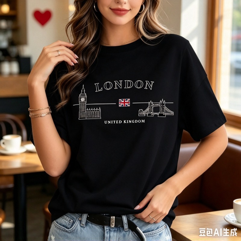 Women London City Graphic T-Sh - Women'S Fashion London ulasan dan harga