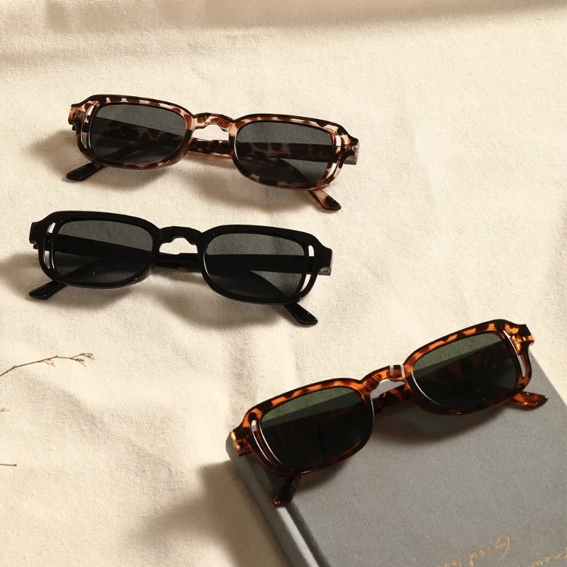 Luxurious Rectangle Sunglasses - Women Fashion Glasses ulasan dan harga