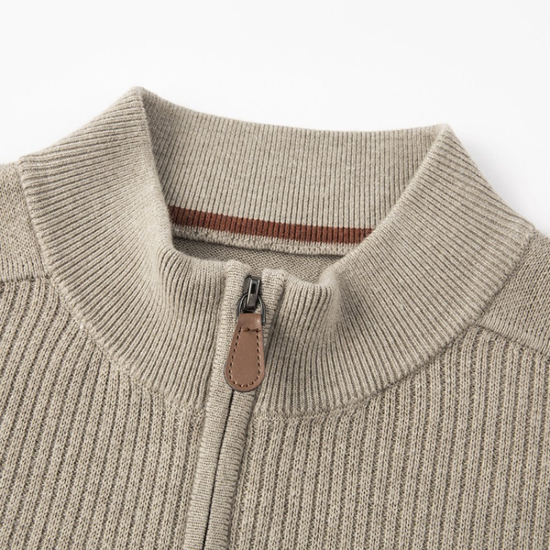 Men's Old Money Style Wool Ble - Ribbed Knit Sweater ulasan dan harga