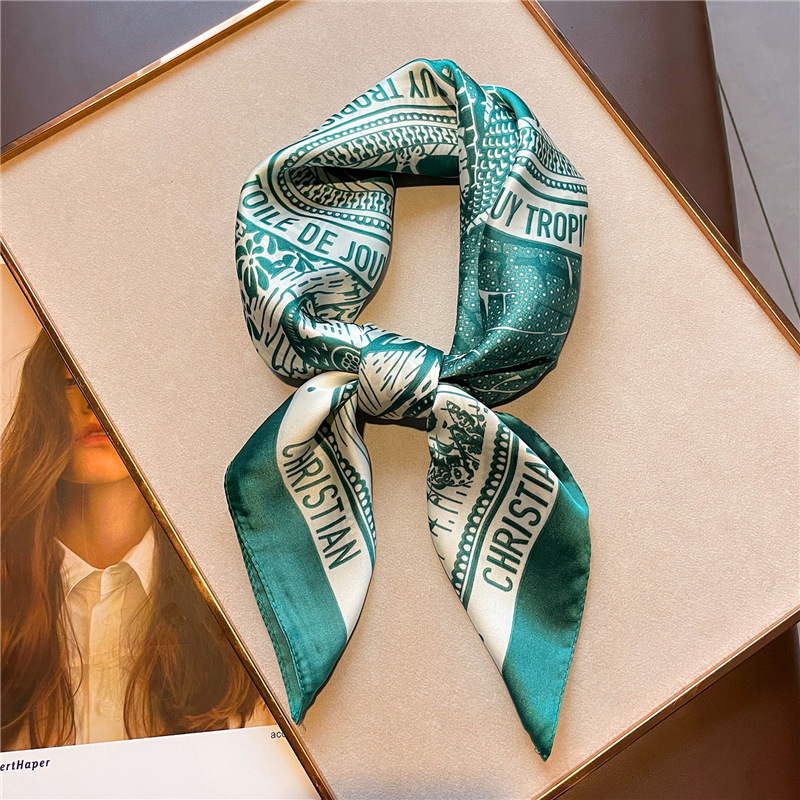 Letter Printing Silk Satin Han - Women Fashion Necktie ulasan dan harga