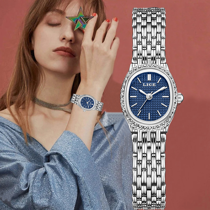 LIGE Fashion Luxury Quartz Wom - Women'S Fashion Quartz Watch ulasan dan harga