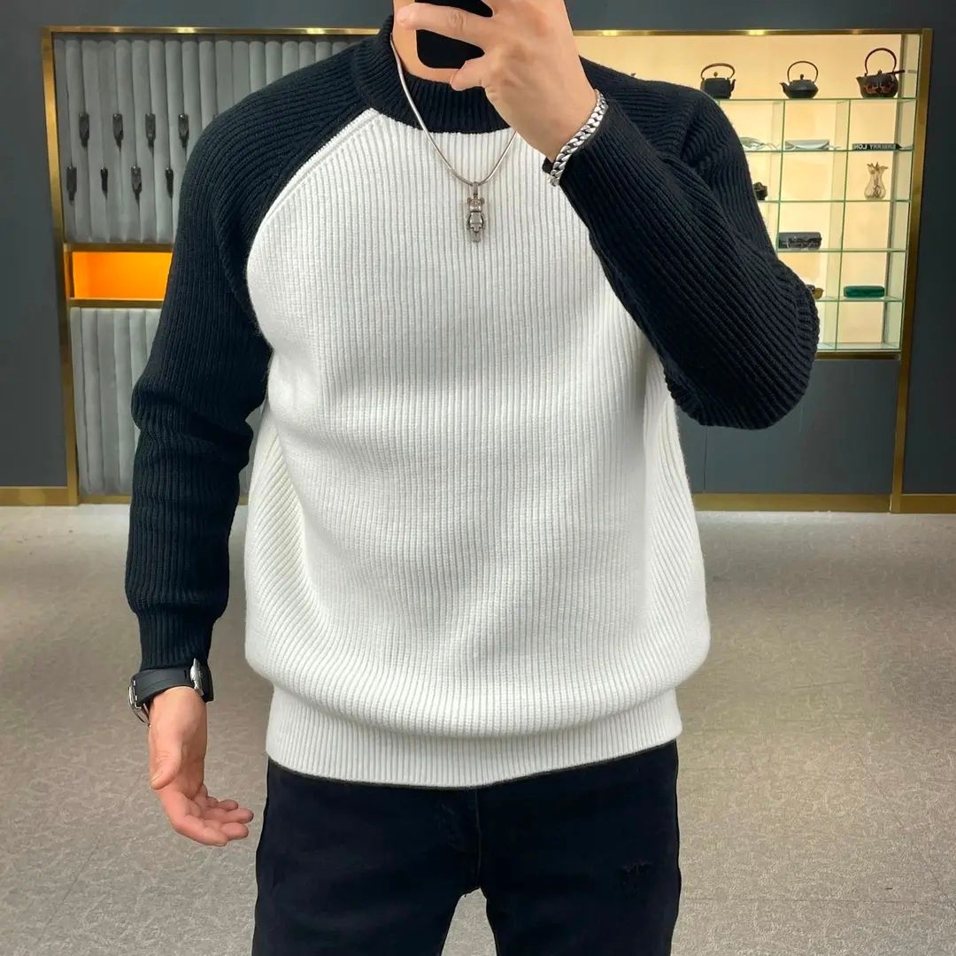 Autumn and winter fashionable  - Ribbed Knit Sweater ulasan dan harga