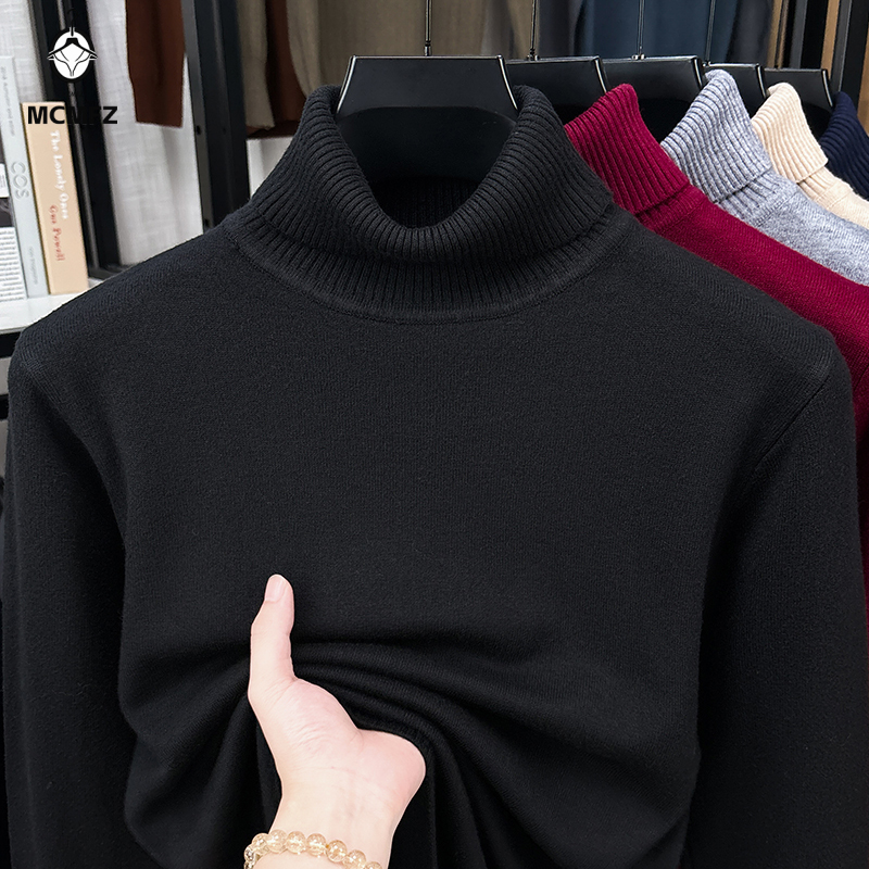 Mens Relaxed Turtleneck Knit S - Ribbed Knit Sweater ulasan dan harga