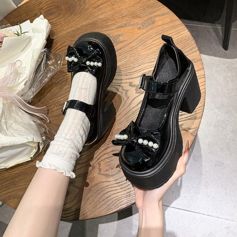 2026 Lolita Shoes Black Super  - Women Fashion Heels ulasan dan harga