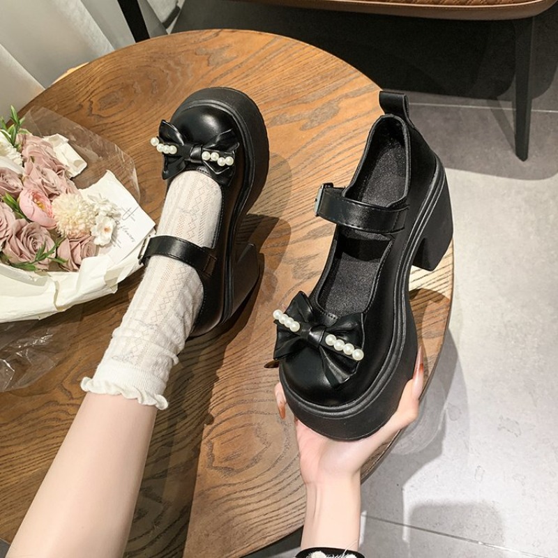 2026 Lolita Shoes Black Super  - Women Fashion Heels ulasan dan harga