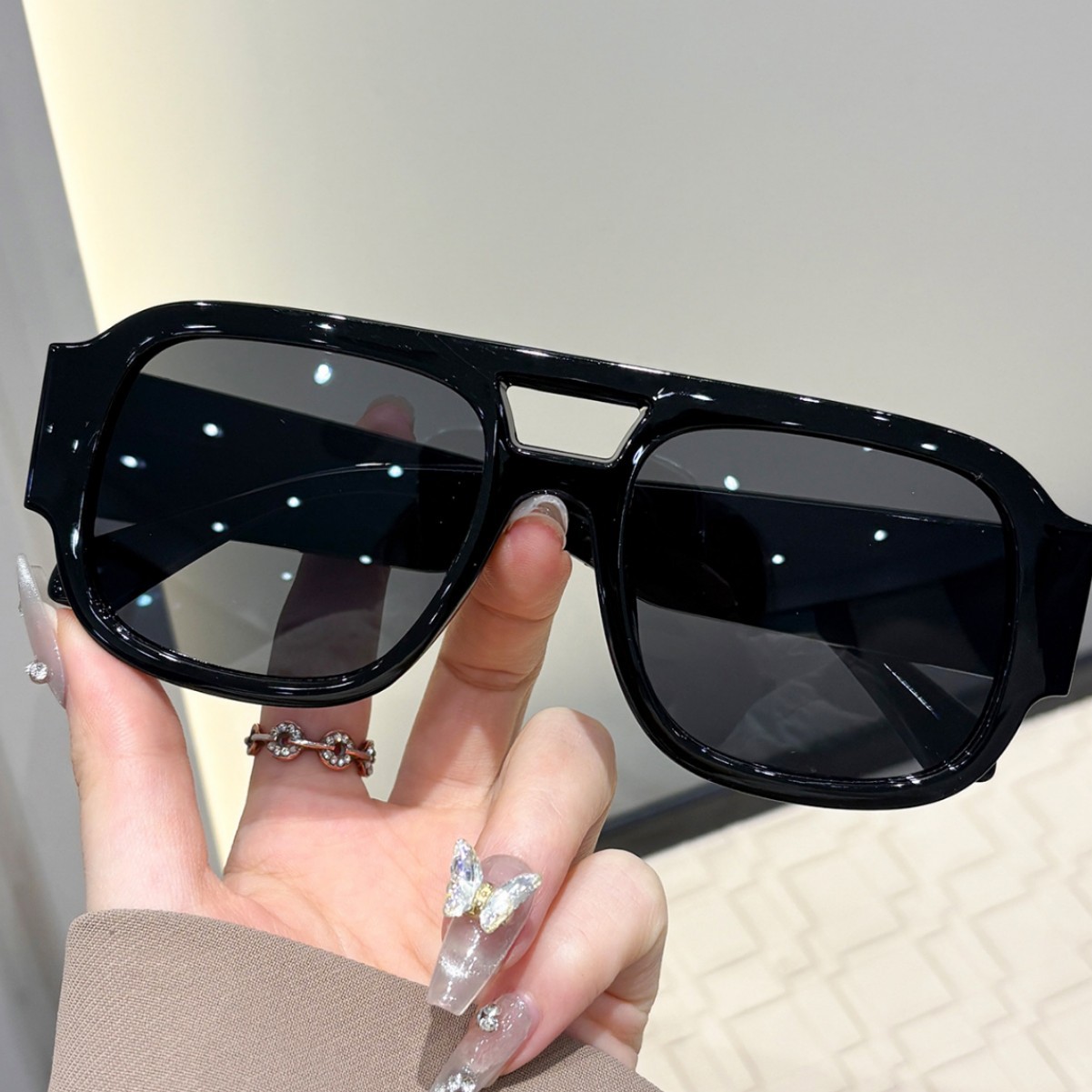 Retro Aviator Sunglasses New Y - Women Fashion Glasses ulasan dan harga