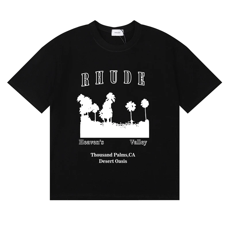 Streetwear Brand Rhude T-shirt - Women Fashion Brand Logo ulasan dan harga