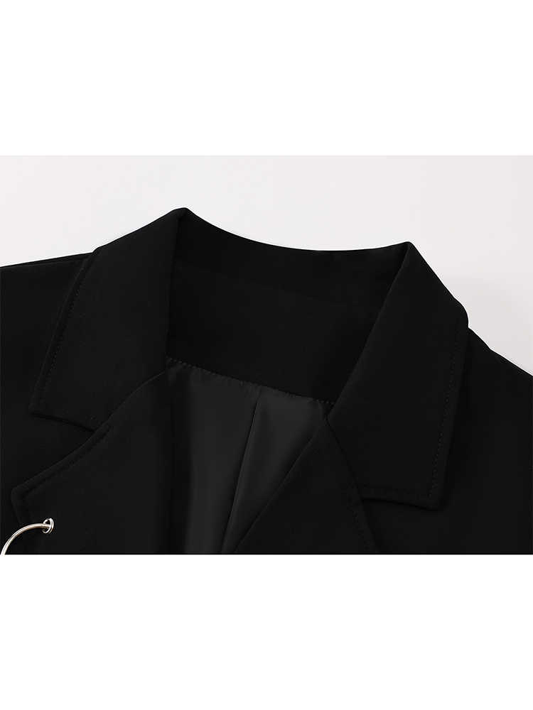 Women Black Gothic Emo Autumn  - Blazer Women Oversized ulasan dan harga