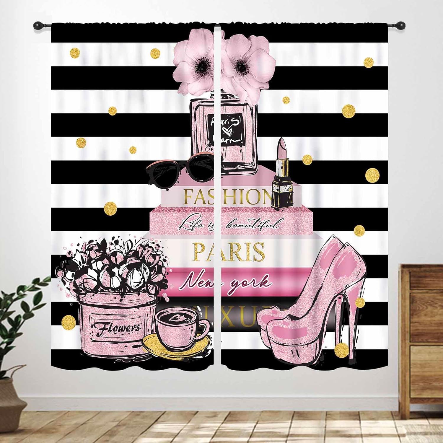 Pink Fashion Women Curtain for - Women'S Fashion Magazines ulasan dan harga