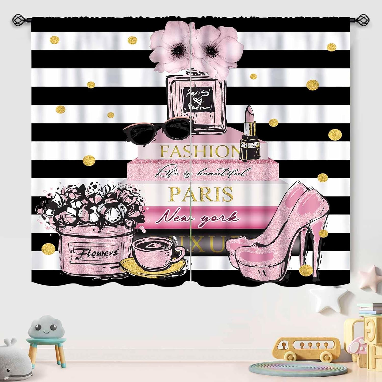 Pink Fashion Women Curtain for - Women'S Fashion Magazines ulasan dan harga