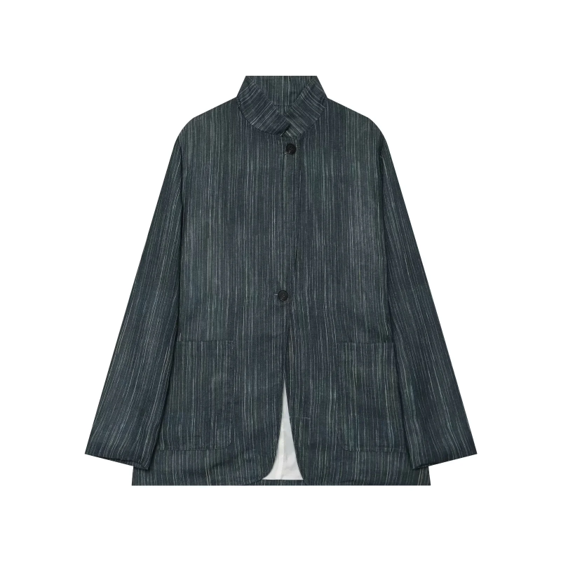 2026 Autumn New Women Striped  - Blazer Women Oversized ulasan dan harga