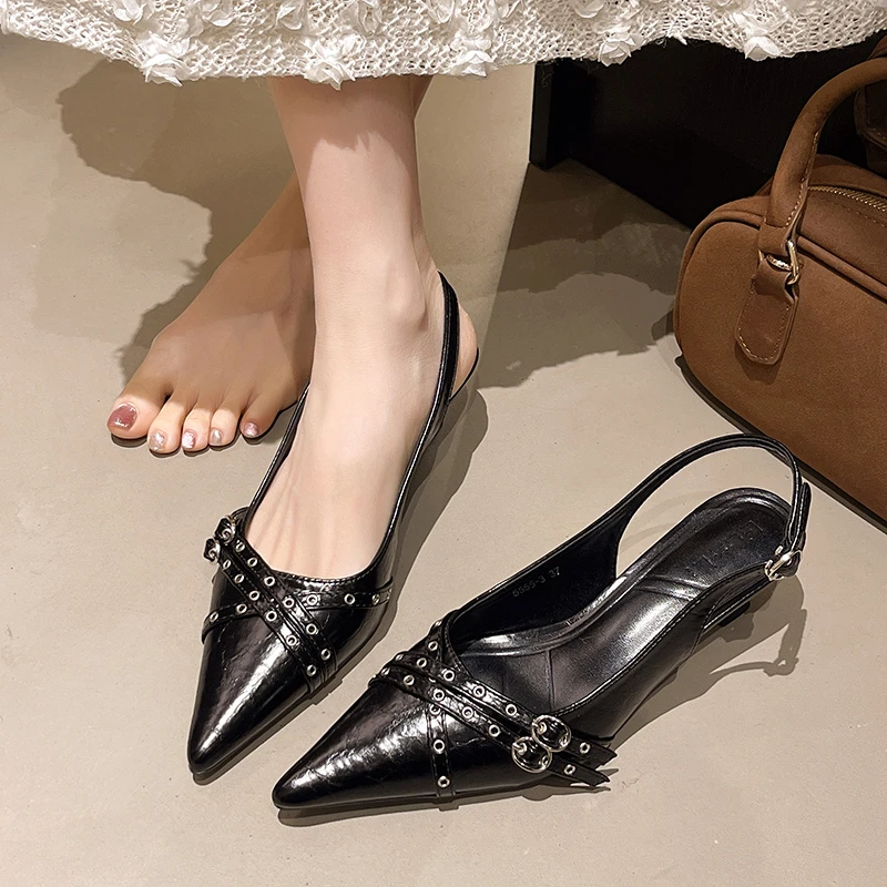 2025 New Women Pointed Toe San - Women'S Fashion Trends 2025 ulasan dan harga