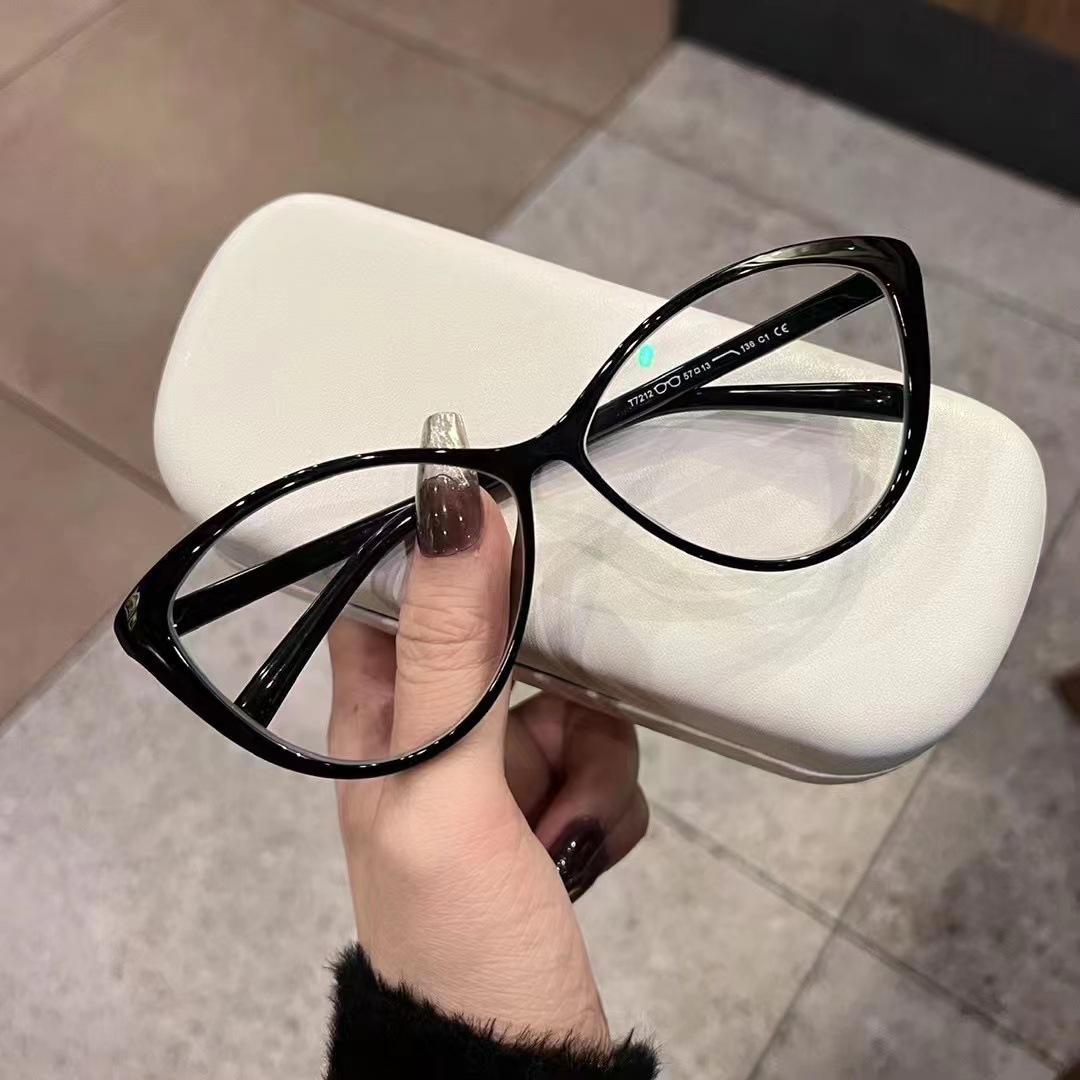 New Large-frame Cat-eye Retro  - Women'S Fashion Glasses Non Prescription ulasan dan harga