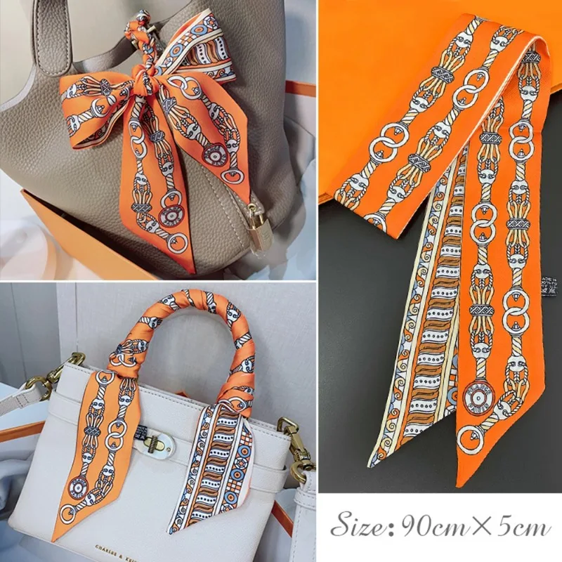 Fashion Skinny Silk Scarf for  - Women Fashion Necktie ulasan dan harga