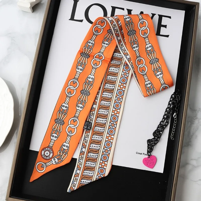 Fashion Skinny Silk Scarf for  - Women Fashion Necktie ulasan dan harga