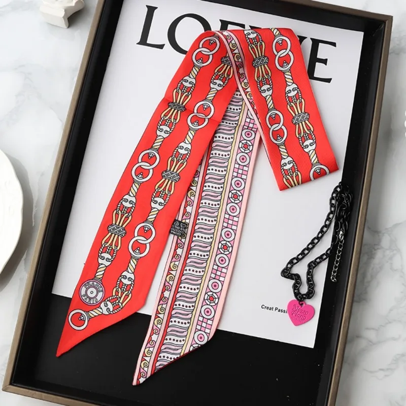 Fashion Skinny Silk Scarf for  - Women Fashion Necktie ulasan dan harga